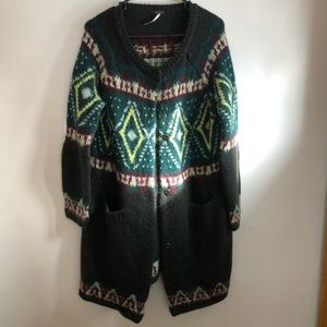 Free People cozy wool button up cardigan